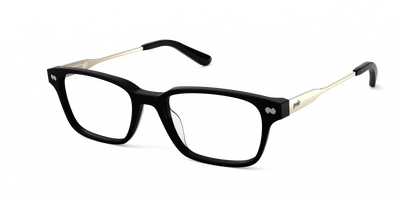 Black Acetate Gold Metal
