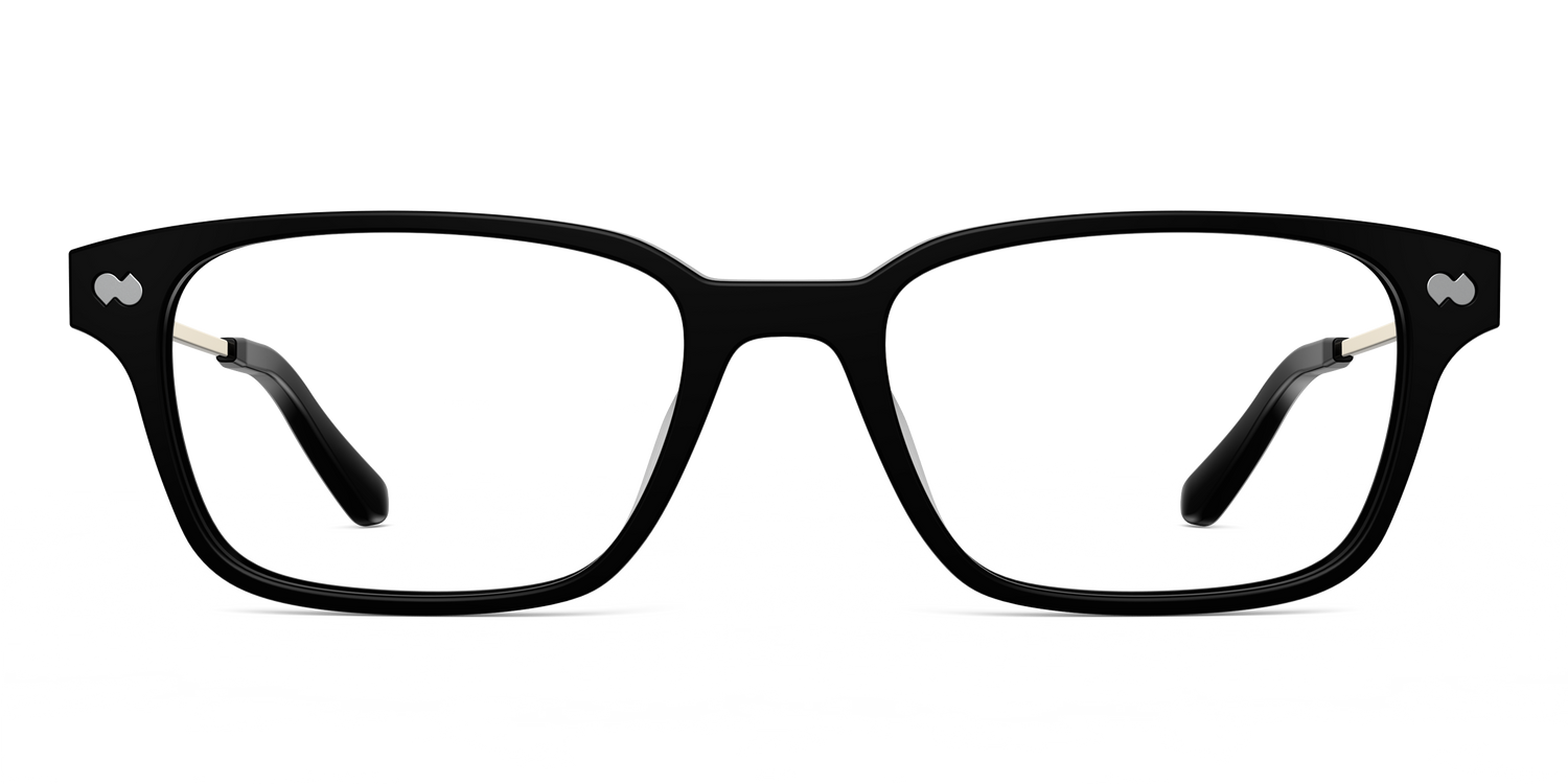 Black Acetate Gold Metal