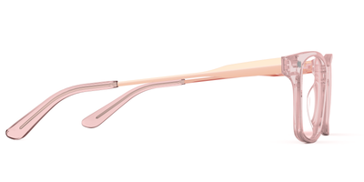 Pink Clear Rose Gold Metal