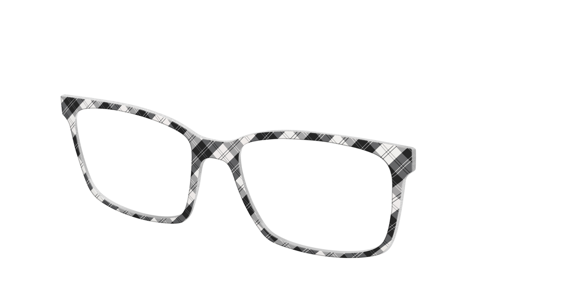 The B&W Plaid - Angle Top Image - Pair Eyewear