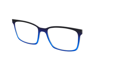 The Black to Blueberry Gradient - Angle Top Thumbnail - Pair Eyewear