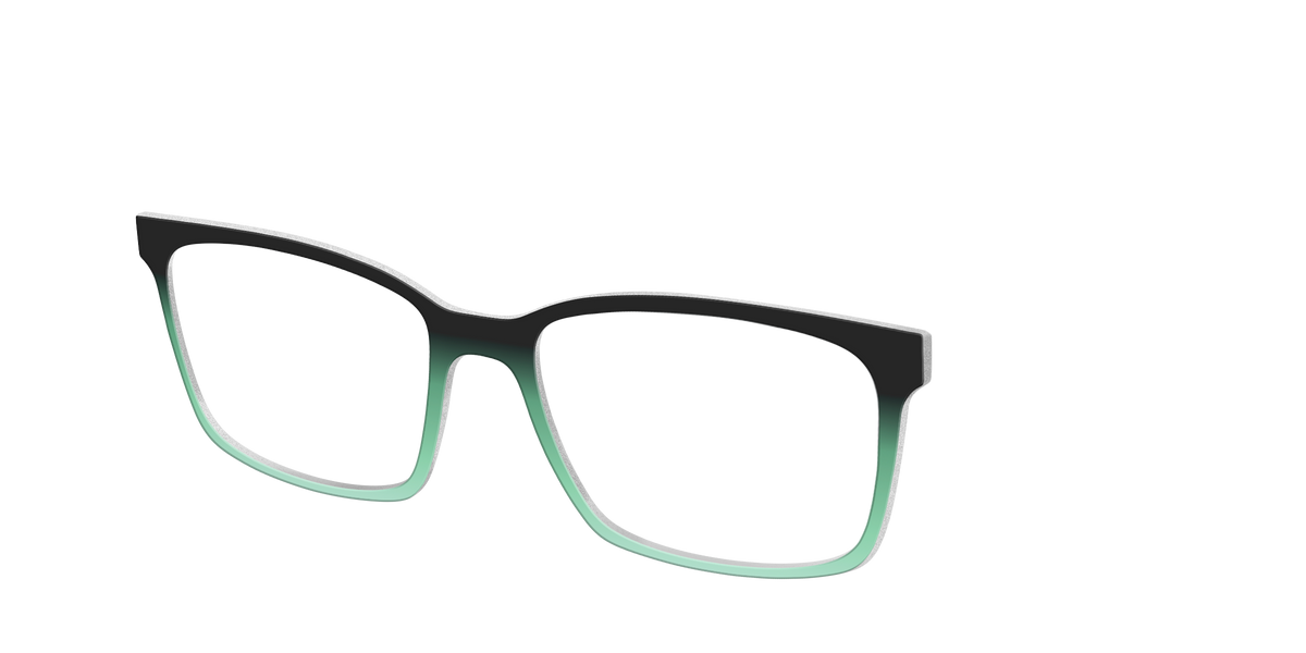 The Black to Spearmint Gradient - Angle Top Image - Pair Eyewear