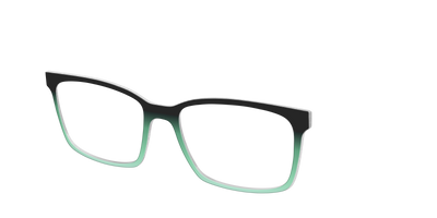 The Black to Spearmint Gradient - Angle Top Thumbnail - Pair Eyewear