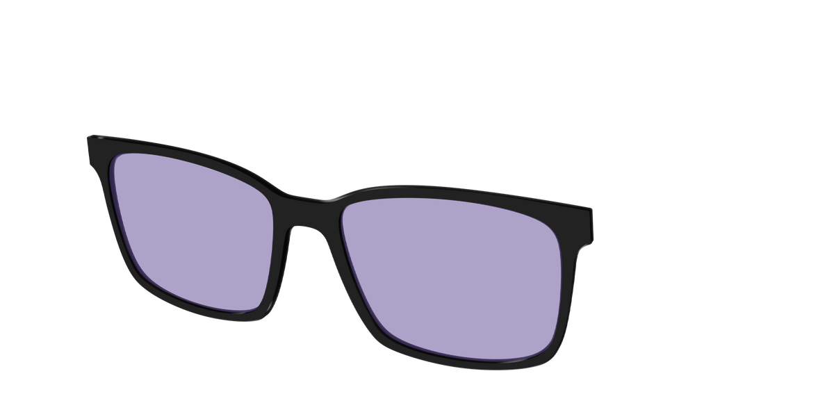 The Black With Celestial Purple lens - Angle Top Image - Pair Eyewear