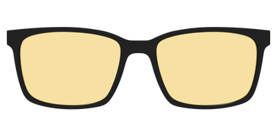 The Black With Citrine Yellow lens - Front Top Thumbnail - Pair Eyewear