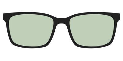 The Black With Sage Green lens - Front Top Thumbnail - Pair Eyewear