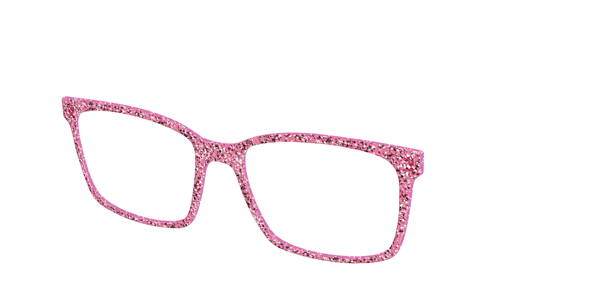 The Hot Pink Sparkle - Angle Top Image - Pair Eyewear