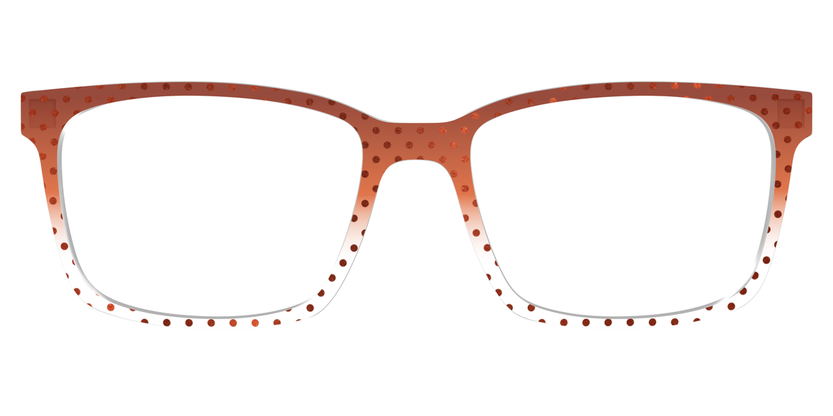 The Inferno Orange Gradient Crystal Polka Dots - Lifestyle Kirby Top Image - Pair Eyewear