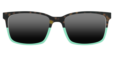The Polarized Matcha Split Sun Top - Front Top Thumbnail - Pair Eyewear