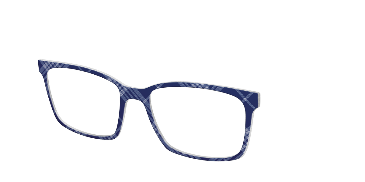 The Navy Twill Plaid - Angle Top Image - Pair Eyewear