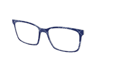 The Navy Twill Plaid - Angle Top Thumbnail - Pair Eyewear