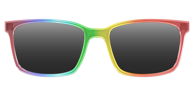 The Polarized Rainbow Gradient Sun Top - Front Top Thumbnail - Pair Eyewear