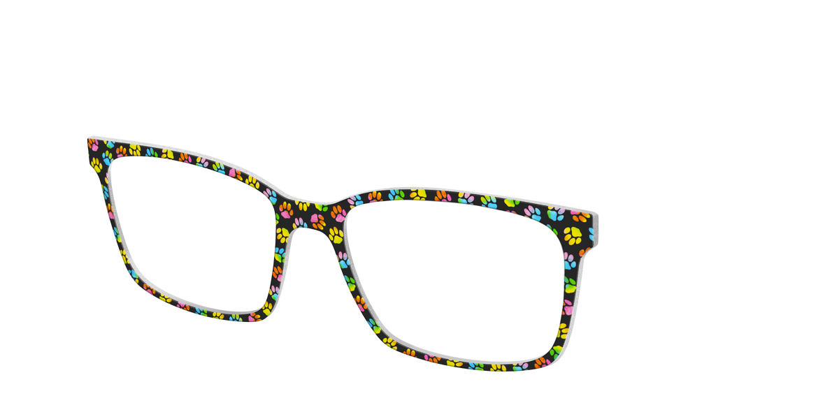 The Rainbow Paw Print - Angle Top Image - Pair Eyewear