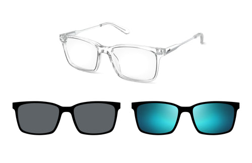 The Kirby Clear Mixed Material Burst Edit - Pair Eyewear
