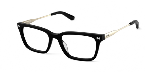 Black Acetate Gold Metal