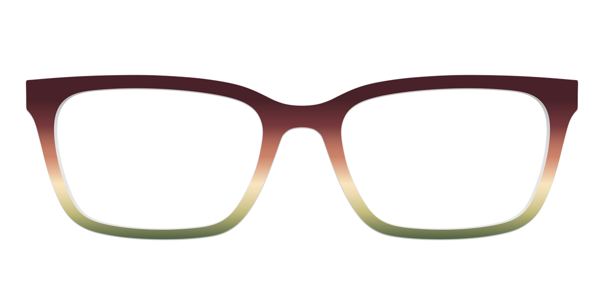 The Acorn to Moss Gradient - Front Top Image - Pair Eyewear