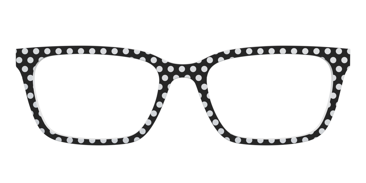 The Black Polka Dots - Front Top Image - Pair Eyewear