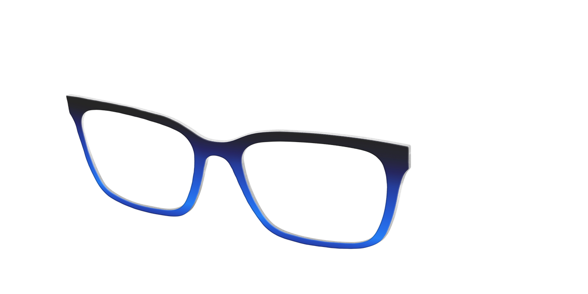 The Black to Blueberry Gradient - Angle Top Image - Pair Eyewear