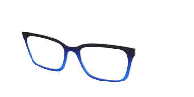 The Black to Blueberry Gradient - Angle Top Thumbnail - Pair Eyewear
