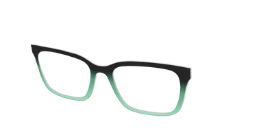 The Black to Spearmint Gradient - Angle Top Thumbnail - Pair Eyewear