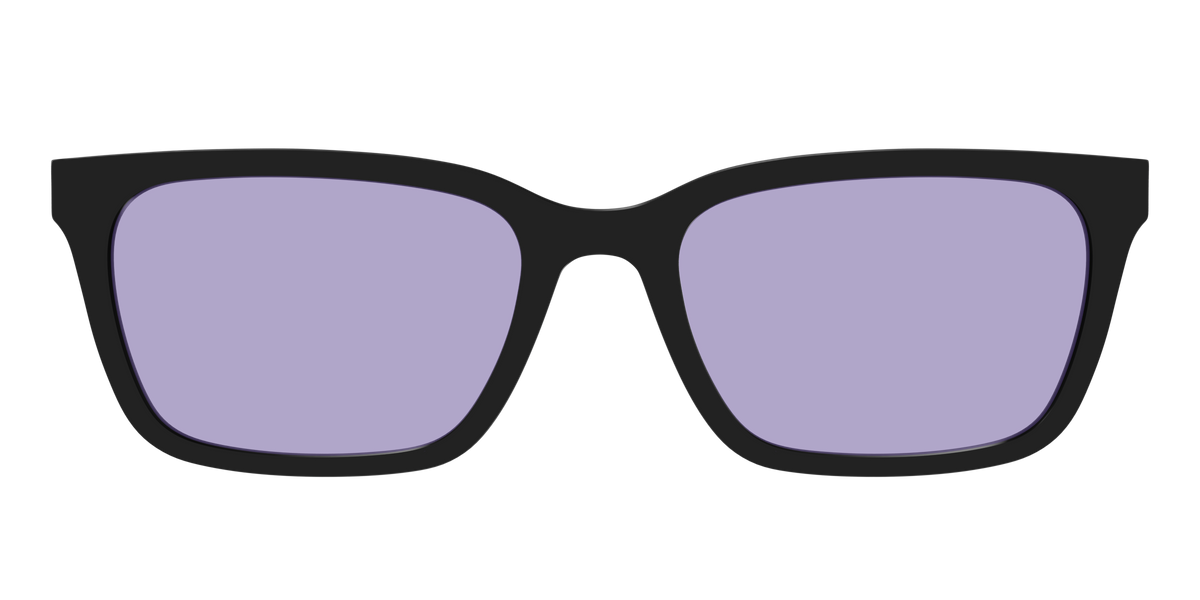 The Black With Celestial Purple lens - Front Top Image - Pair Eyewear