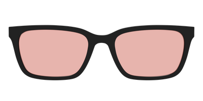 The Black With Coral Pink lens - Front Top Thumbnail - Pair Eyewear