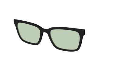 The Black With Sage Green lens - Angle Top Thumbnail - Pair Eyewear