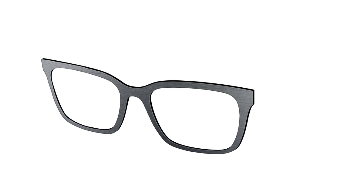 The Brushed Nickel - Angle Top Image - Pair Eyewear