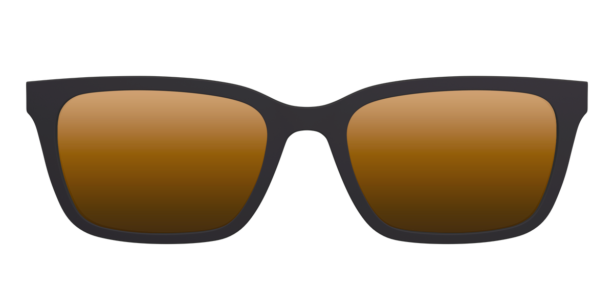 The Polarized Gold Reflective Sun Top - Front Top Image - Pair Eyewear