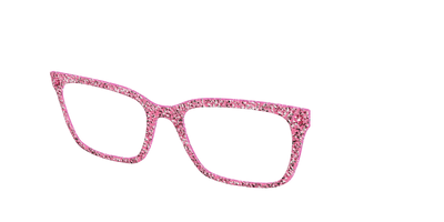 The Hot Pink Sparkle - Angle Top Thumbnail - Pair Eyewear