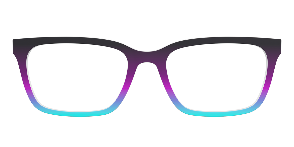 The Licorice to Seafoam Gradient - Front Top Image - Pair Eyewear
