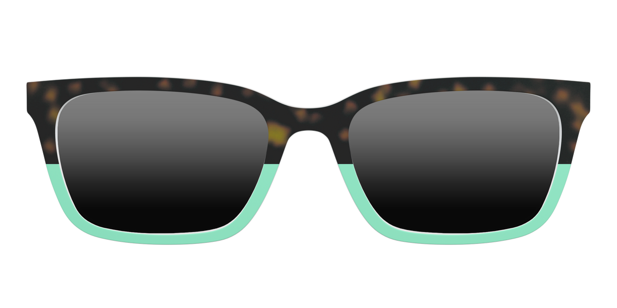 The Polarized Matcha Split Sun Top - Front Top Image - Pair Eyewear
