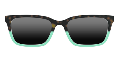The Polarized Matcha Split Sun Top - Front Top Thumbnail - Pair Eyewear