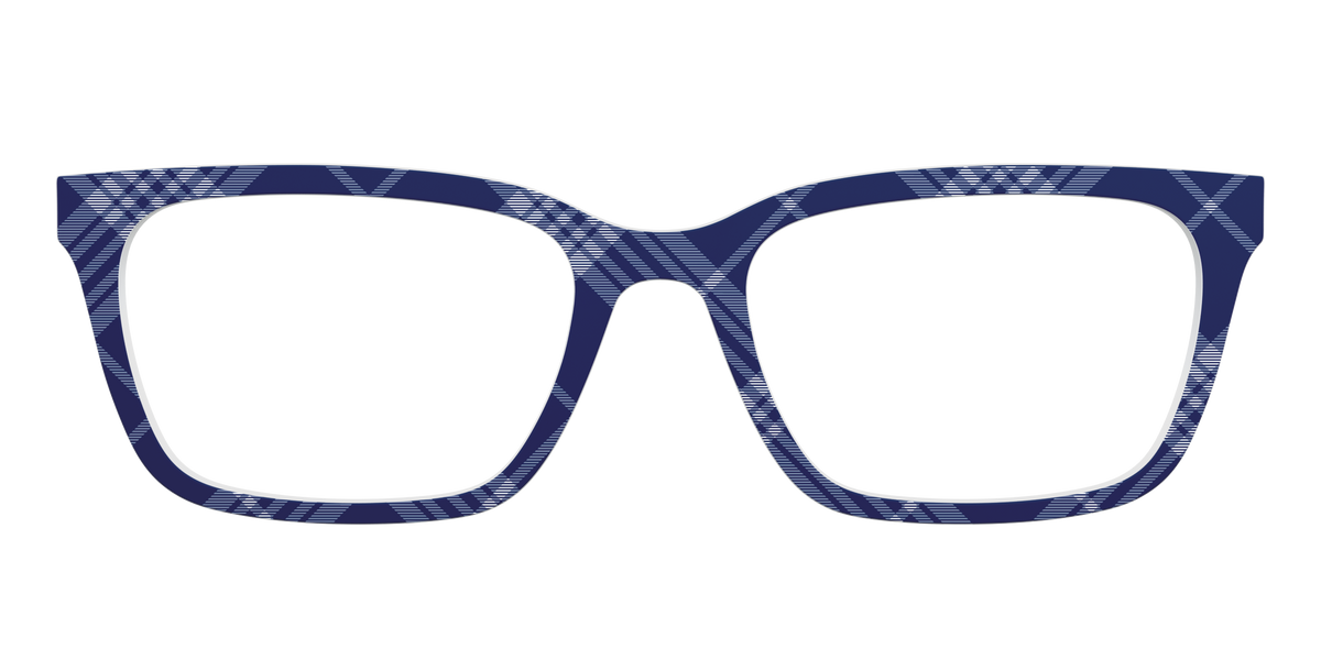 The Navy Twill Plaid - Front Top Image - Pair Eyewear