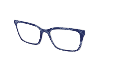 The Navy Twill Plaid - Angle Top Thumbnail - Pair Eyewear