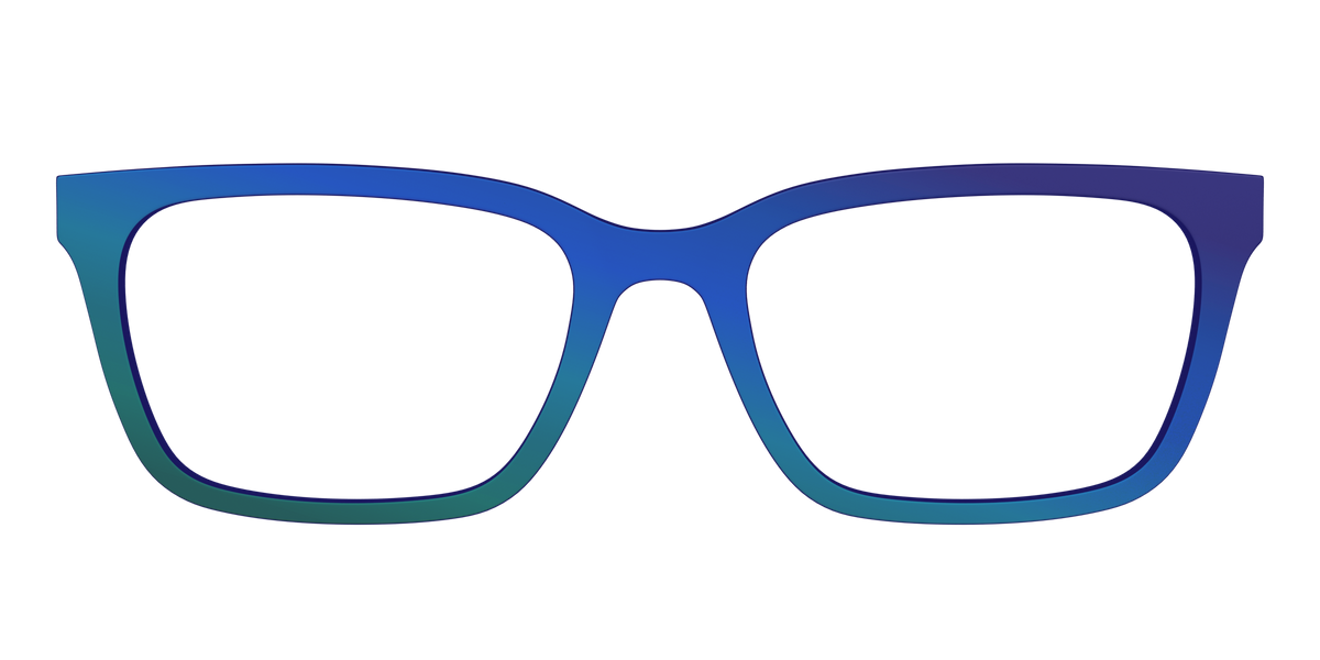 The Peacock Ombre - Front Top Image - Pair Eyewear