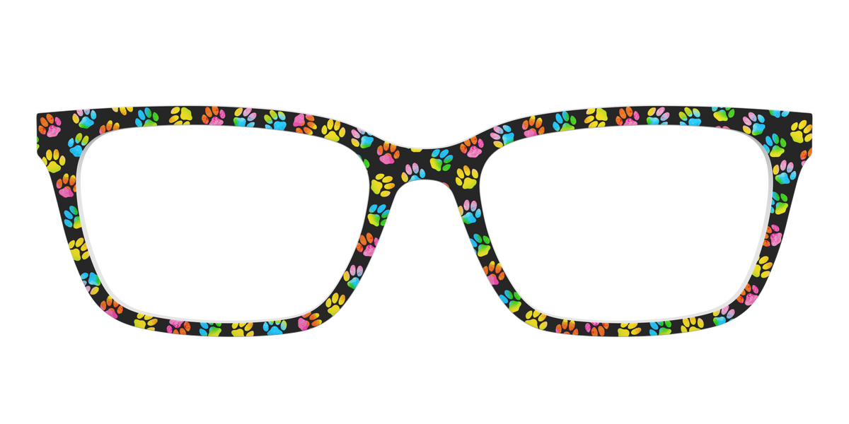 The Rainbow Paw Print - Front Top Image - Pair Eyewear