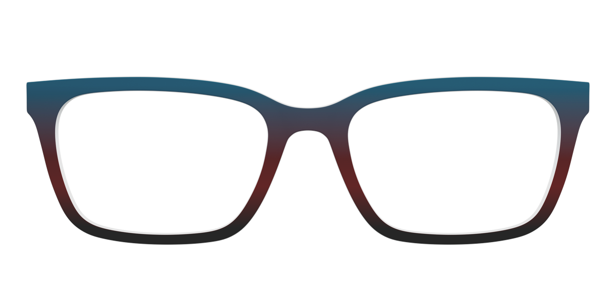 The Teal to Espresso Gradient - Front Top Image - Pair Eyewear