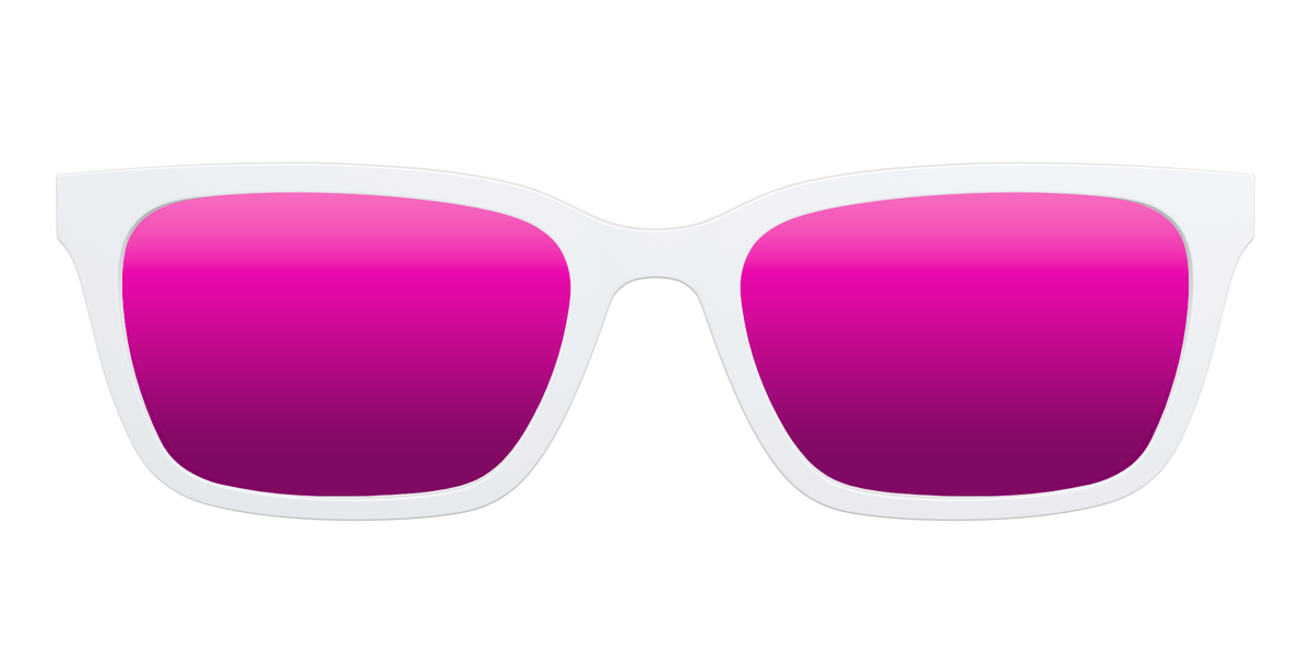 The Polarized White Sun Top - Front Top Image - Pair Eyewear