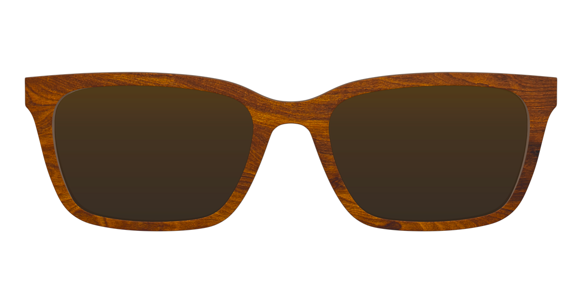 The Polarized Woodgrain Sun Top - Front Top Image - Pair Eyewear