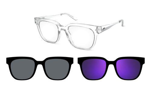 The Murphy Clear Mixed Material Pop Edit - Pair Eyewear