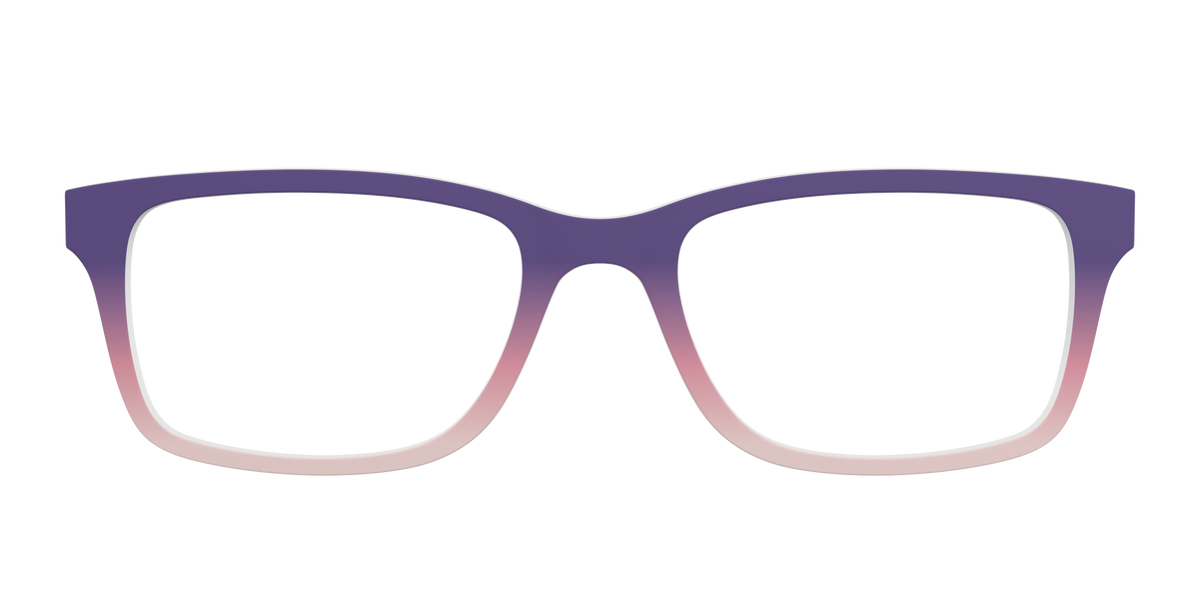 The Acai to Blush Gradient - Front Top Image - Pair Eyewear