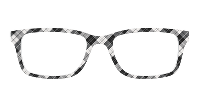 The B&W Plaid - Front Top Thumbnail - Pair Eyewear