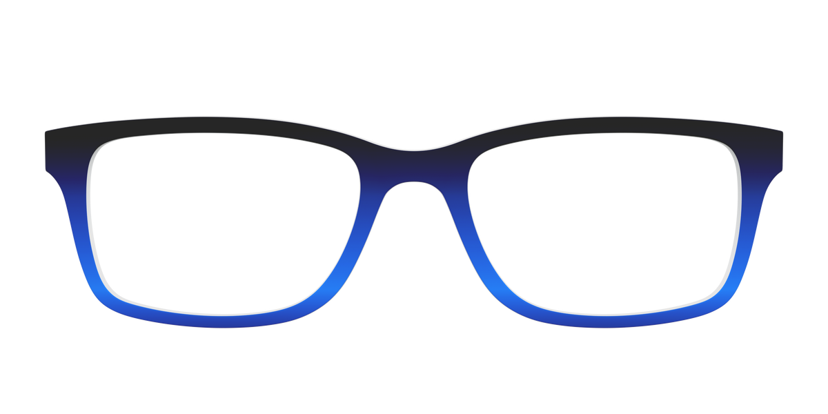 The Black to Blueberry Gradient - Front Top Image - Pair Eyewear