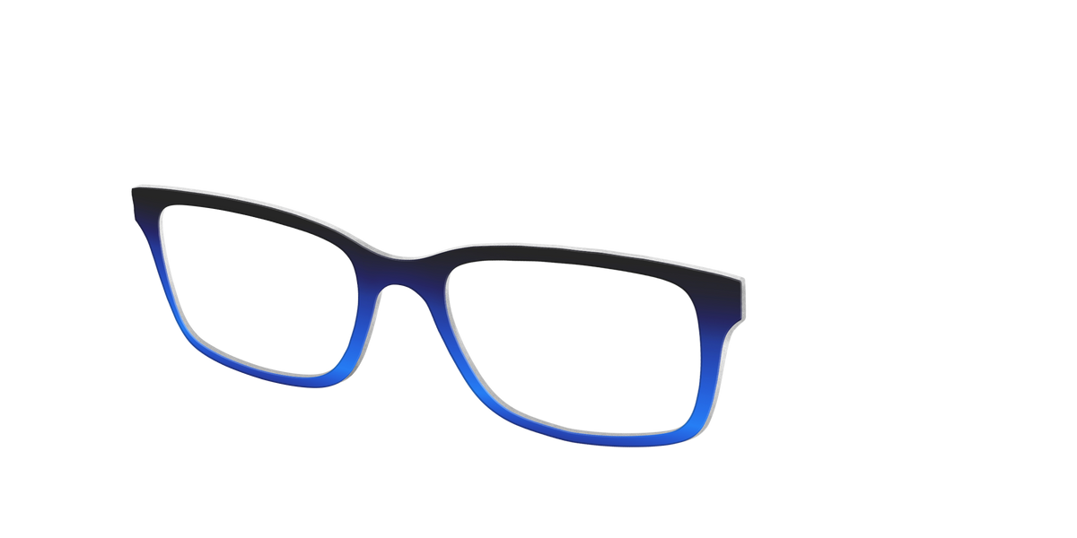 The Black to Blueberry Gradient - Angle Top Image - Pair Eyewear