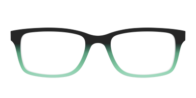 The Black to Spearmint Gradient - Front Top Thumbnail - Pair Eyewear