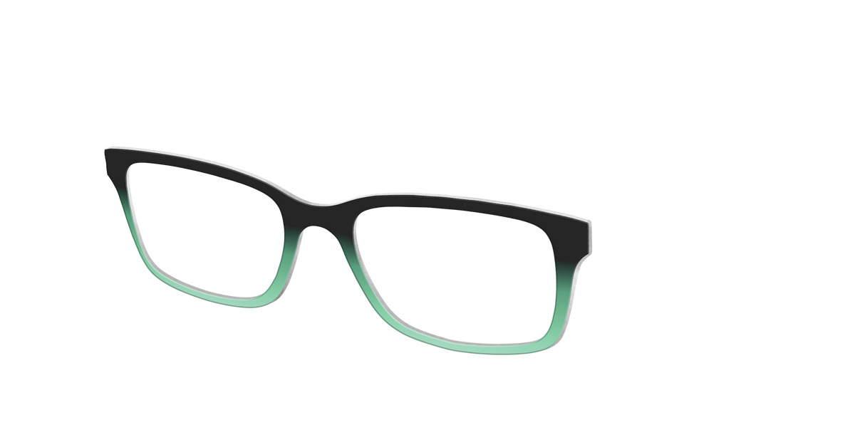 The Black to Spearmint Gradient - Angle Top Image - Pair Eyewear