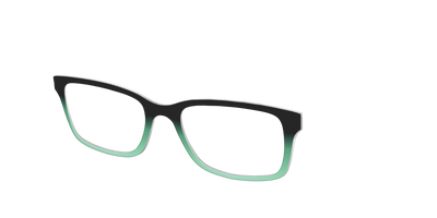 The Black to Spearmint Gradient - Angle Top Thumbnail - Pair Eyewear