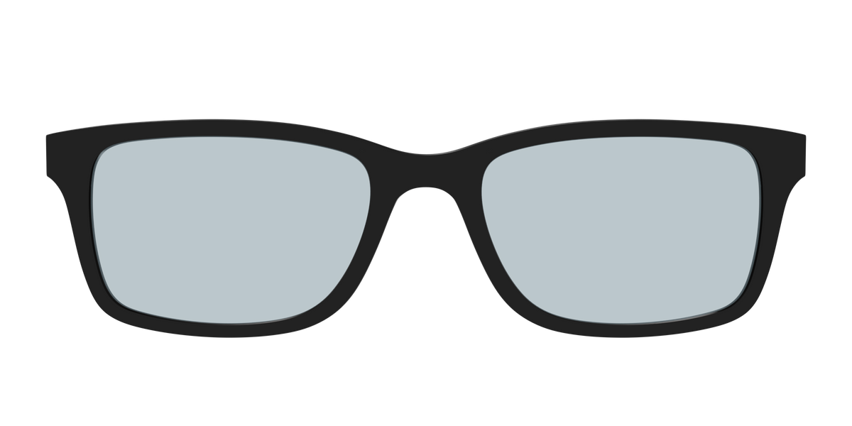 The Black With Slate Blue lens - Front Top Image - Pair Eyewear