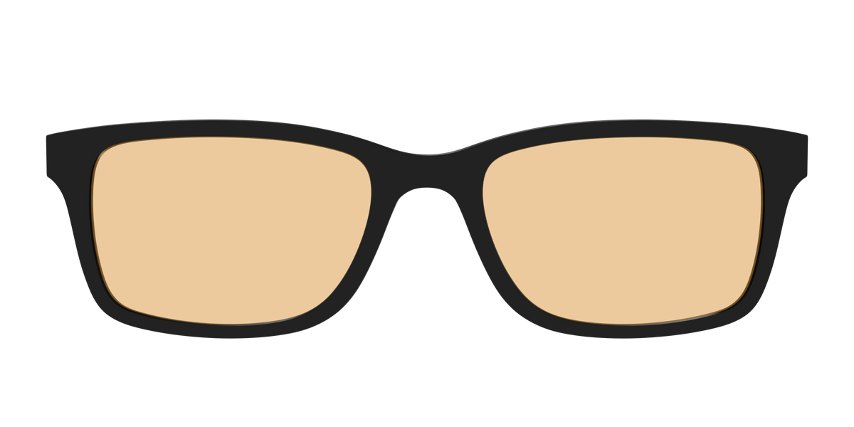 The Black With Umber Brown lens - Front Top Image - Pair Eyewear